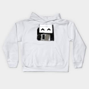 Degraded floppy smiley Kids Hoodie